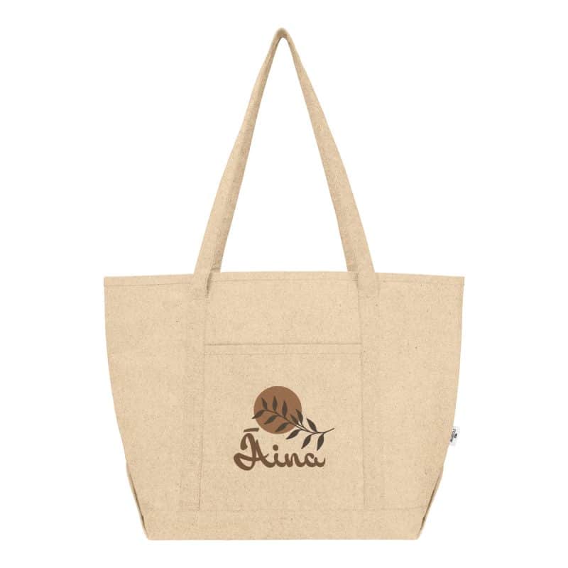 Custom Cailee Recycled Cotton Starboard Tote Bag with logo - 7