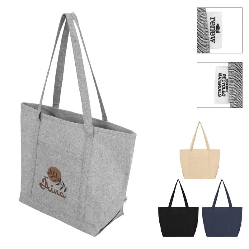 Custom Cailee Recycled Cotton Starboard Tote Bag with logo
