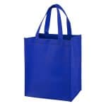 Custom 10"W x 12"H x 8" Gusset - "FULL VIEW" Junior Large Imprint Grocery Shopping Tote Bag (Overseas) with logo - 1