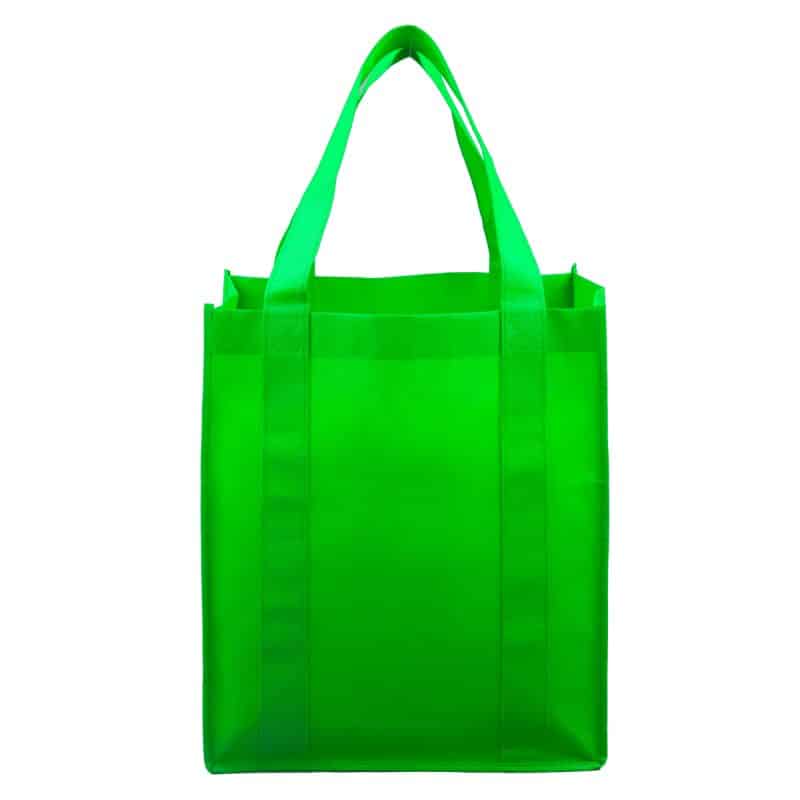 Custom 13"W x 15"H x 10"Gusset -"SUPER MEGA" Grocery Shopping Tote Bag with logo - 5