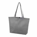 Custom 21"W x 15"H x 5" Gusset - "CAROLINA" Large Shopping and Beach Tote Bag With Hook & Loop Fastener with logo - 1