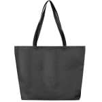 Custom 21"W x 15"H x 5" Gusset - "CAROLINA" Large Shopping and Beach Tote Bag With Hook & Loop Fastener with logo - 3