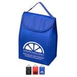 Custom 7"W x 10"H x 5"Gusset - "ARCTIC CHILL" Tall Insulated Cooler Lunch Tote with Hook & Loop Closure with logo