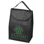 Custom 7"W x 10"H x 5"Gusset - "ARCTIC CHILL" Tall Insulated Cooler Lunch Tote with Hook & Loop Closure with logo - 2