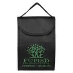 Custom 7"W x 10"H x 5"Gusset - "ARCTIC CHILL" Tall Insulated Cooler Lunch Tote with Hook & Loop Closure with logo - 3
