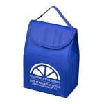 Custom 7"W x 10"H x 5"Gusset - "ARCTIC CHILL" Tall Insulated Cooler Lunch Tote with Hook & Loop Closure with logo - 7