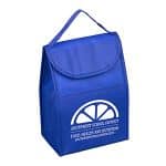 Custom 7"W x 10"H x 5"Gusset - "ARCTIC CHILL" Tall Insulated Cooler Lunch Tote with Hook & Loop Closure with logo - 8