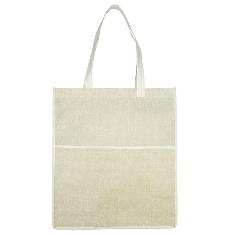 Custom Apollo Recycled Non-Woven Convention Tote with logo - 5