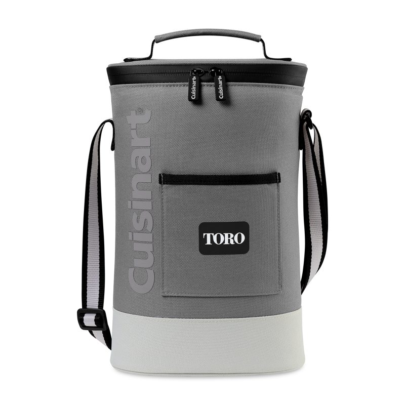 Custom Cuisinart Outdoors™ Bottle Cooler Tote - Medium Grey with logo