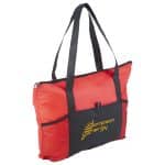 Custom Feather Flight Non-Woven Zipper Tote Bag with logo - 4