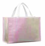 Custom Iridescent Non-Woven Shopper Tote with logo - 5