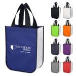 Custom Lola Laminated Non-woven Shopper Tote Bag with logo