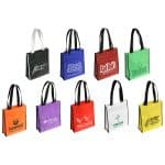 Custom Peak Non-Woven Tote Bag with Pocket with logo