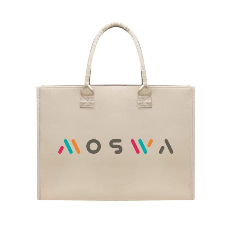 Custom Polly Large Shopper Tote Bag with logo - 3