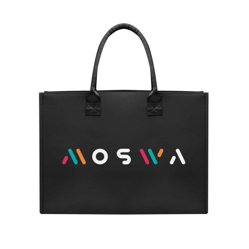 Custom Polly Large Shopper Tote Bag with logo - 6