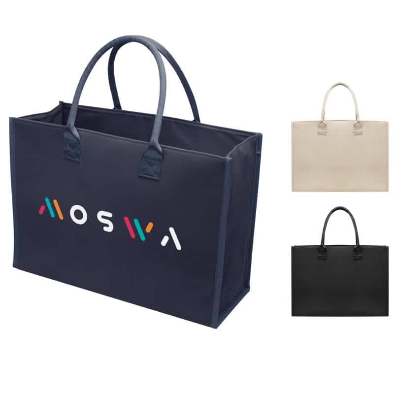 Custom Polly Large Shopper Tote Bag with logo