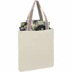 Custom Rainbow Recycled 6oz Cotton Convention Tote with logo - 5