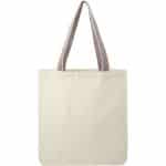Custom Rainbow Recycled 6oz Cotton Convention Tote with logo - 6