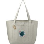 Custom Repose 10oz Recycled Cotton Boat Tote with logo - 9