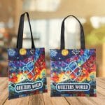Custom Sublimated Tote Bag (14" X 13-1/4") with logo