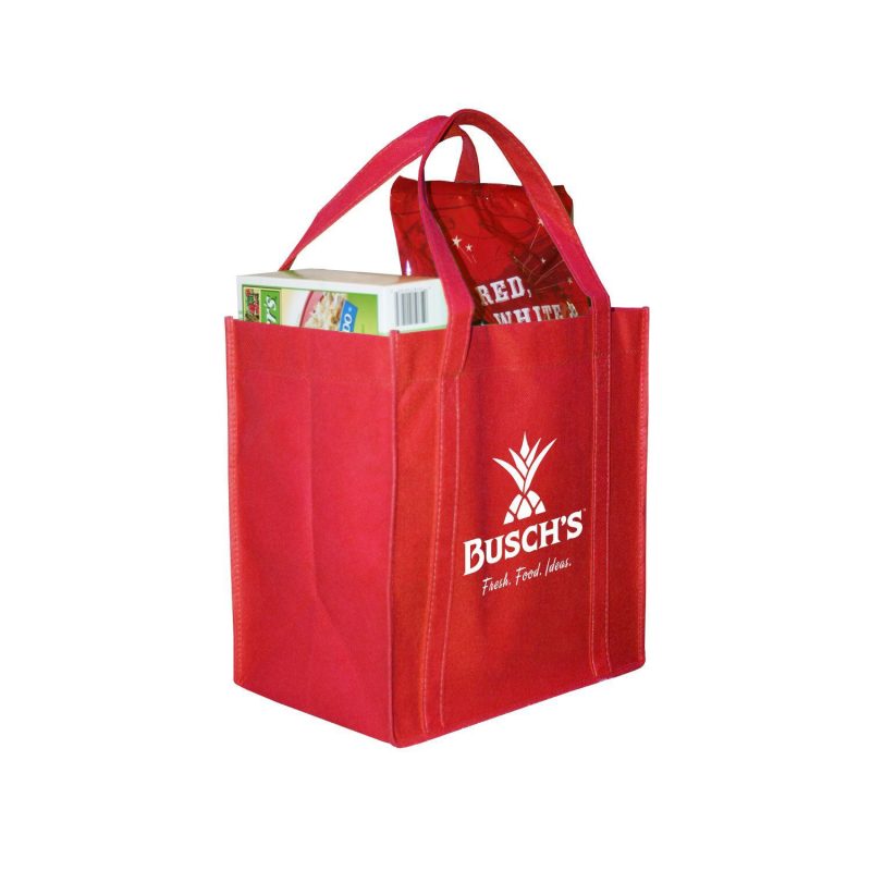 Custom 12 X 12 X 8 Standard Grocery Tote with logo