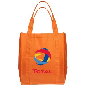 Custom 12x14 Eco-Friendly 80GSM Non-Woven Tote with logo