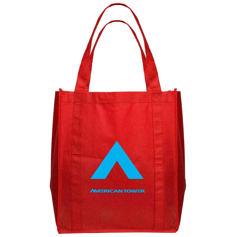 Custom 12x14 Eco-Friendly 80GSM Non-Woven Tote with logo - 6