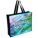 Custom 18" x 15" Laminated Full Color Tote Bag (10 Weeks Ocean) with logo - 2