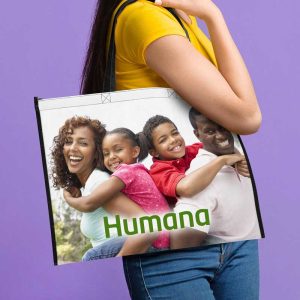 Custom 20" x 16" Laminated Full Color Tote Bag (10 Weeks Ocean) with logo - 2