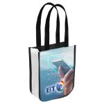 Custom 9" x 12" Laminated Full-Color Tote Bag (6 Weeks Air) with logo