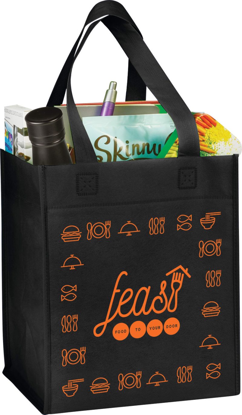 Custom Basic Grocery Tote with logo - 4