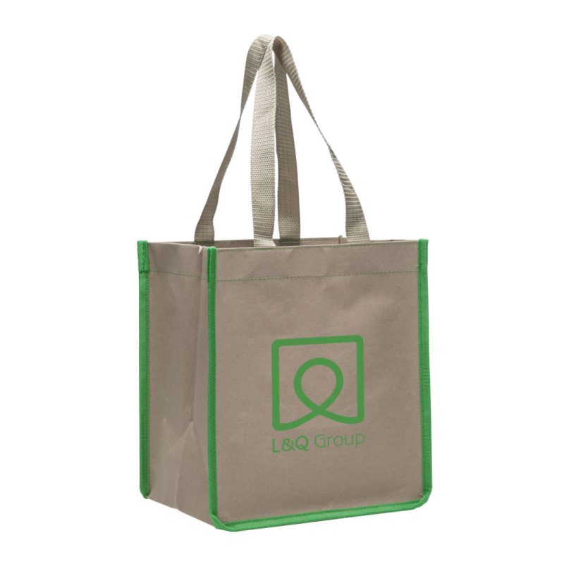 Custom Bramley Kraft Tote Bag with logo - 3