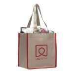 Custom Bramley Kraft Tote Bag with logo - 4