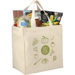 Custom Essential 8oz Cotton Grocery Tote with logo - 2