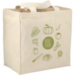 Custom Essential 8oz Cotton Grocery Tote with logo - 3