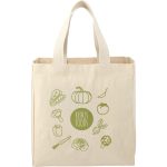 Custom Essential 8oz Cotton Grocery Tote with logo - 4