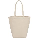 Custom Herringbone 7oz Cotton Canvas Grocery Tote with logo - 1