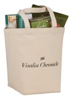 Custom Herringbone 7oz Cotton Canvas Grocery Tote with logo - 2