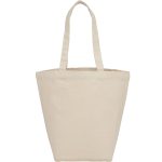 Custom Herringbone 7oz Cotton Canvas Grocery Tote with logo - 7