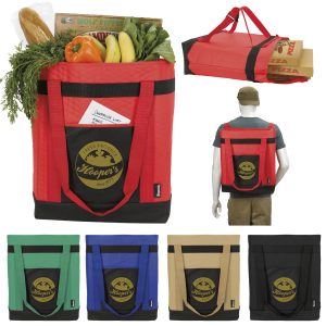 Custom Koozie® Triple-Carry Insulated Tote-Pack Cooler with logo