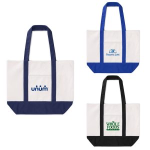 Custom Large TJ Canvas Tote Bag with logo