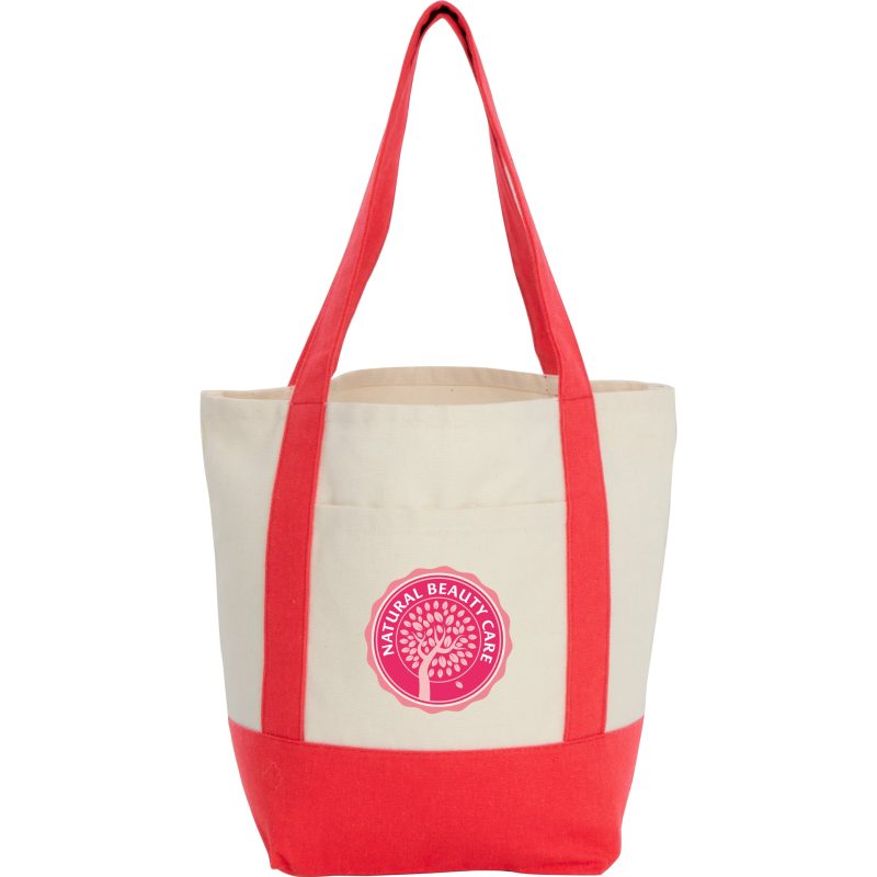 Custom Mini Recycled 8oz Cotton Canvas Tote with logo - 6