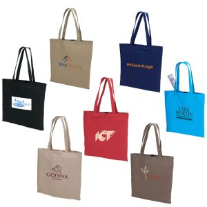 Custom Negozio Colored Cotton Tote with logo