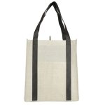 Custom Neptune Recycled Non-Woven Grocery Tote with logo - 1
