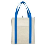 Custom Neptune Recycled Non-Woven Grocery Tote with logo - 5