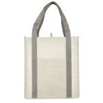 Custom Neptune Recycled Non-Woven Grocery Tote with logo - 7