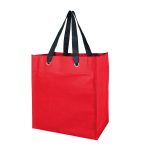 Custom Non Woven Grocery Tote W/Grommets with logo - 1