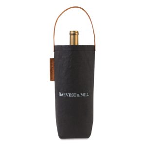 Custom Out of The Woods® Connoisseur Wine Tote - Ebony with logo