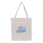 Custom Patriotic Gusseted Cotton Tote with logo