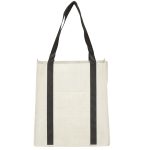 Custom Pluto Recycled Non-Woven Small Grocery Tote with logo - 3